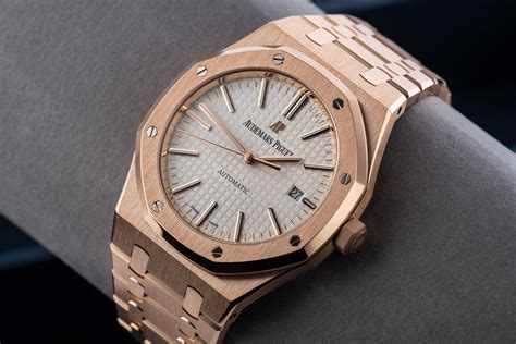 audemars piguet royal oak rose gold grey dial|audemars piguet royal oak manual.